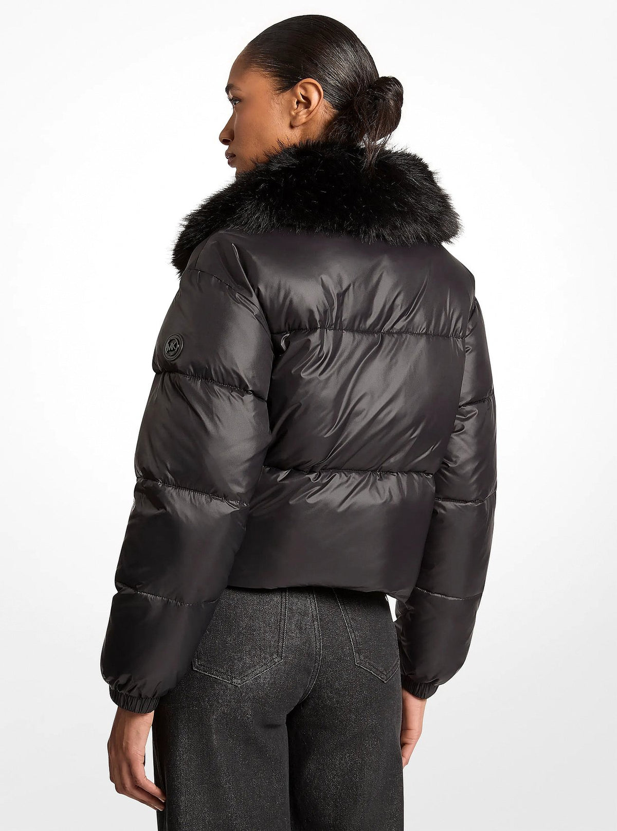 Michael Kors Sherpa Puffer Jacket - BLACK