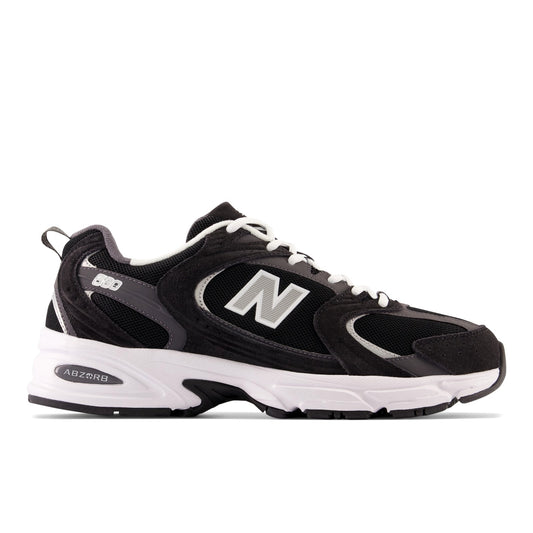 New Balance 530 - BLACK with MAGNET and Silver Metallic