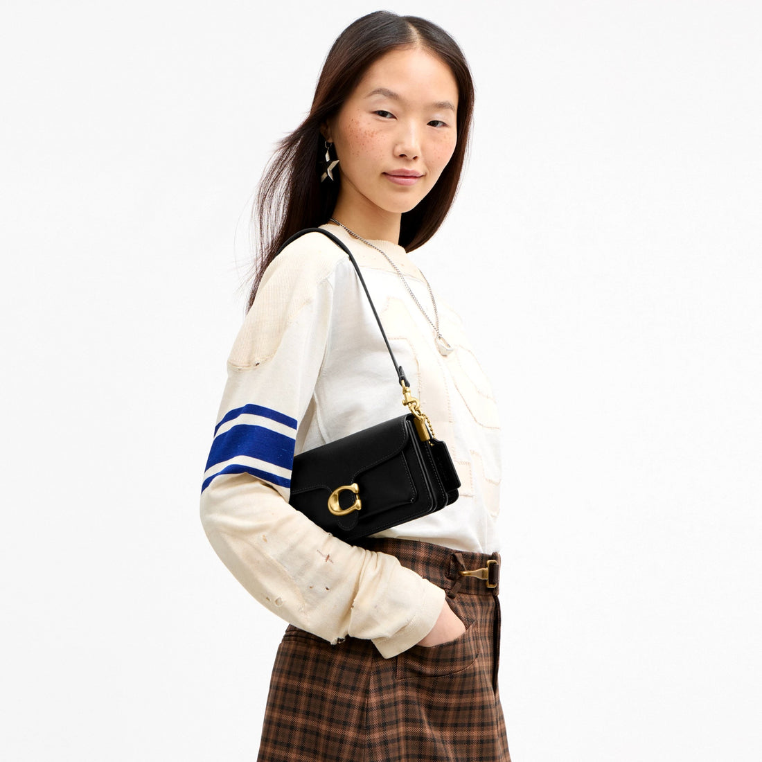 Coach Soft Tabby Shoulder Bag 20 - Brass/Black