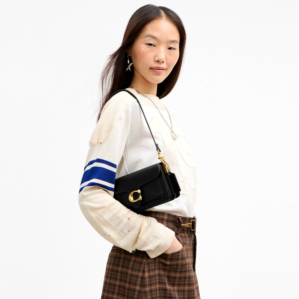 Coach Soft Tabby Shoulder Bag 20 - Brass/Black