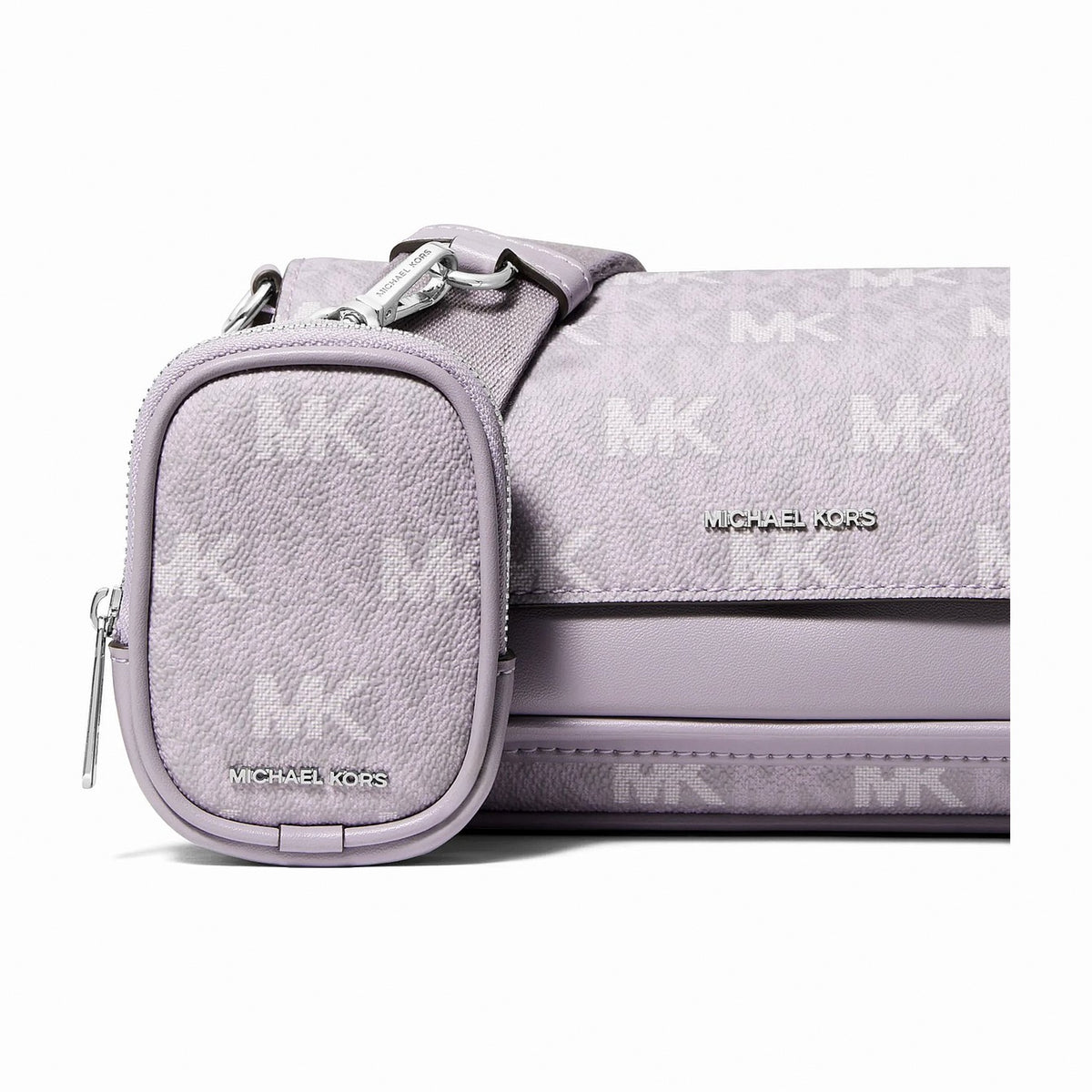 Michael Kors Jet Set Travel Small Signature Logo Crossbody Bag With Pouch - LILAC