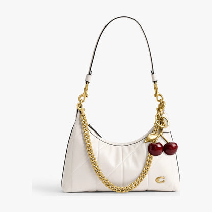 Coach Juliet Shoulder Bag 25 With Quilting - Brass/Chalk