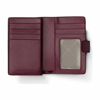 Michael Kors Medium Saffiano Leather Wallet - MAROON