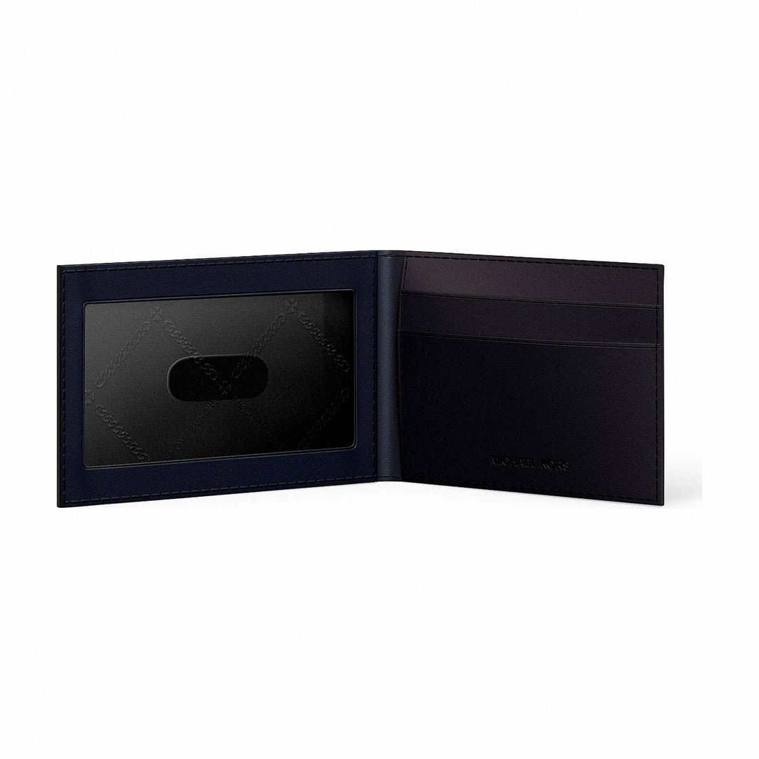 Michael Kors Cooper Saffiano Leather Billfold Wallet With Passcase - NAVY