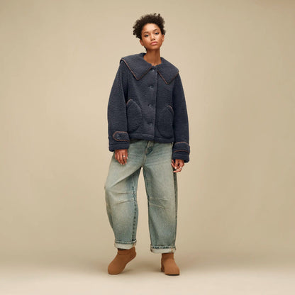 UGG Nikia Collared Jacket - Eve Blue