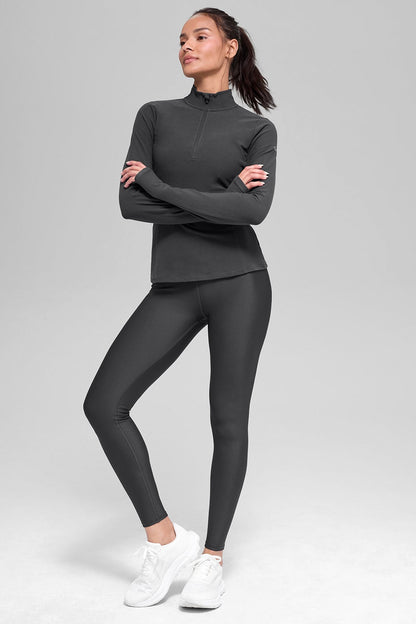 Alo Yoga Alosoft 1/2 Zip Rapid Pullover - Anthracite