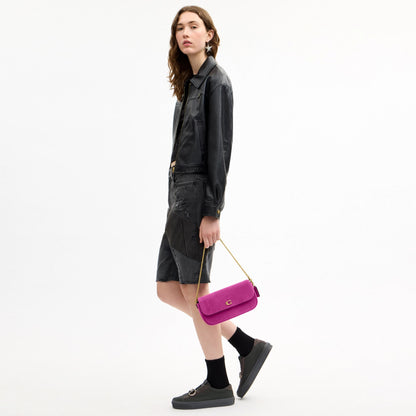 Coach Brook Flap Chain Bag - Brass/Magenta