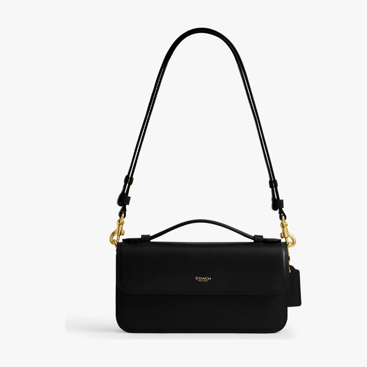 Coach New York Elora Top Handle Crossbody Bag - Brass/Black