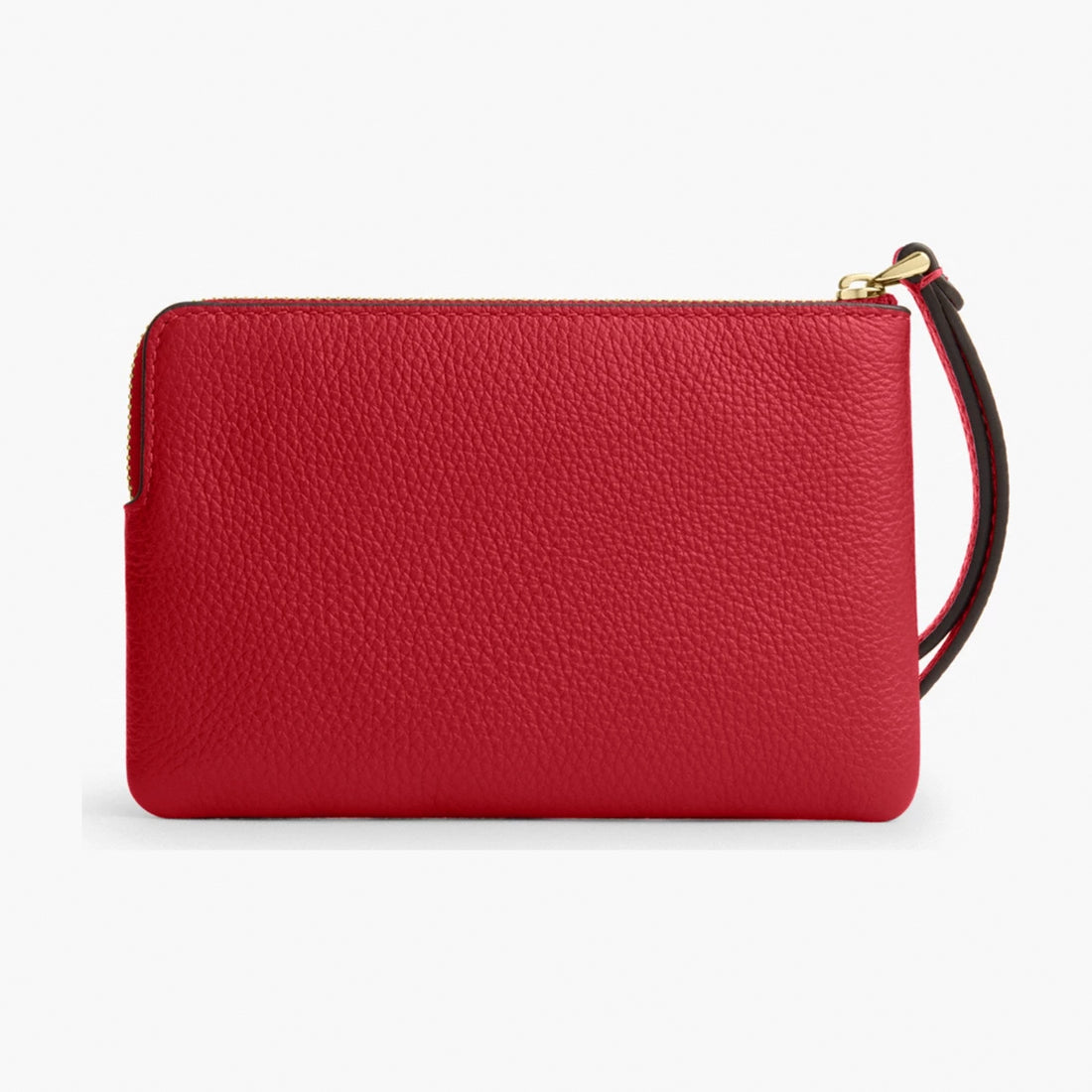 Coach Corner Zip Wristlet - Gold/Poppy