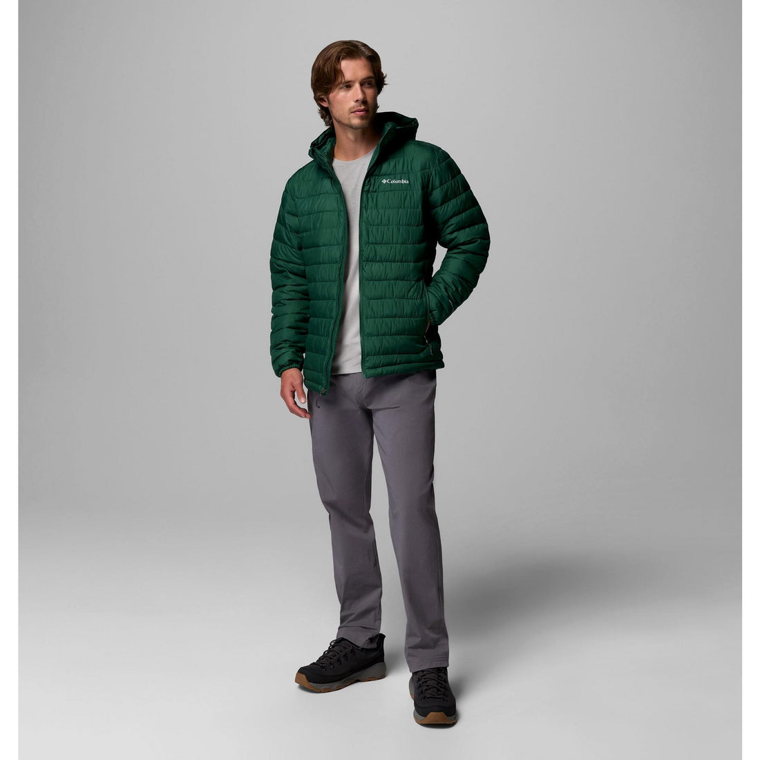 Columbia Men's Powder Lite II Hooded Jacket - Rain Forest