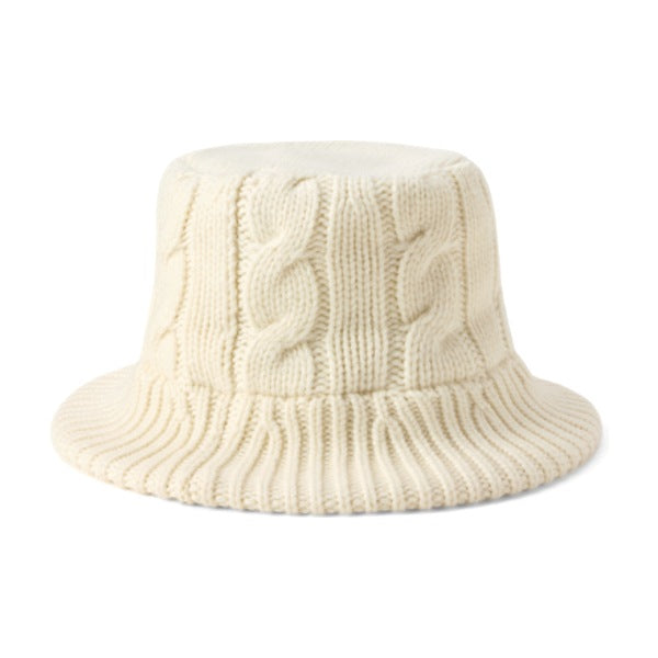Polo Ralph Lauren Cable-Knit Wool-Blend Bucket Hat - Cream