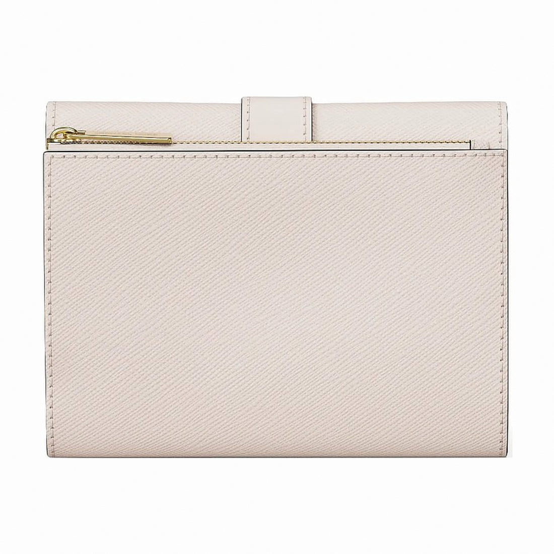 Michael Kors Greenwich Medium Saffiano Leather Trifold Wallet - LT CREAM