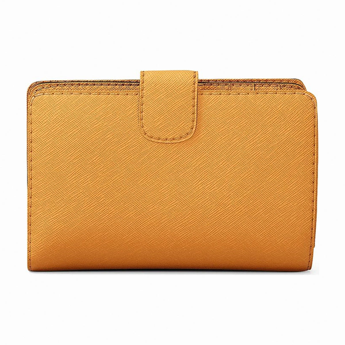Michael Kors Medium Crossgrain Leather Wallet - RADIANT ORANGE