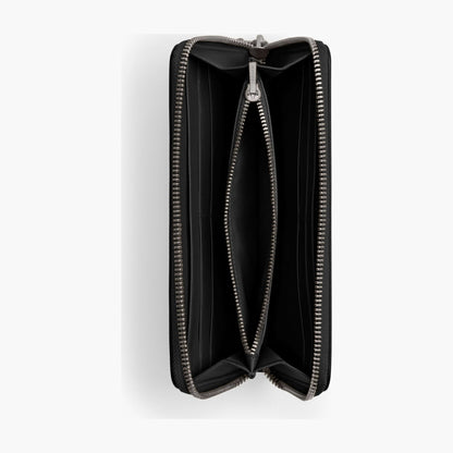Coach Essential Slim Accordion Zip Wallet - Silver/Black