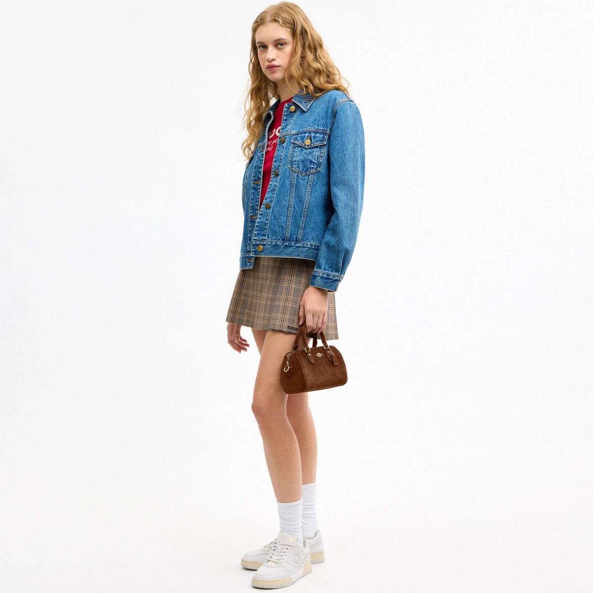 Coach Mini Rowan Crossbody Bag - Gold/Warm Brown