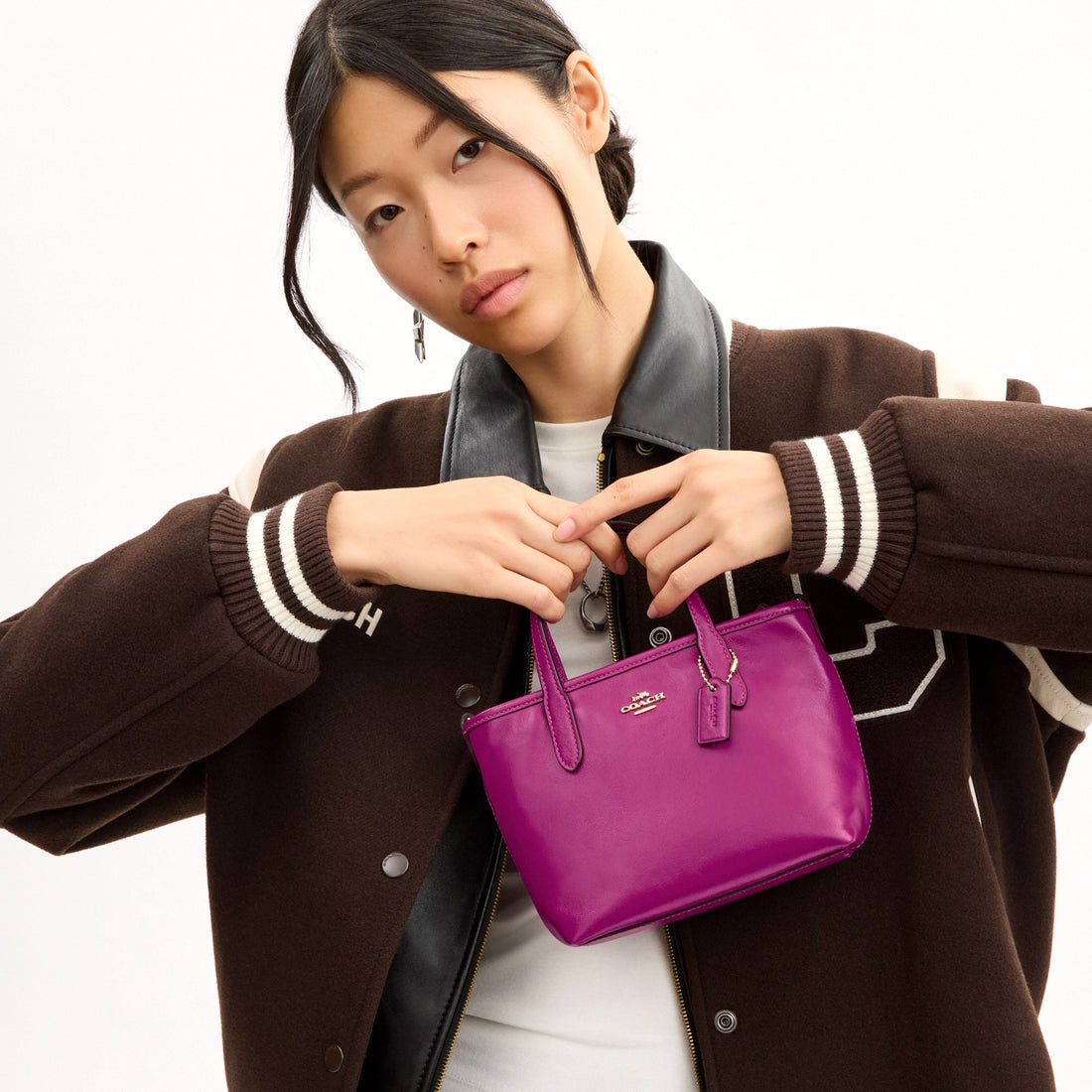 Coach City Mini Tote Bag - Im/Magenta