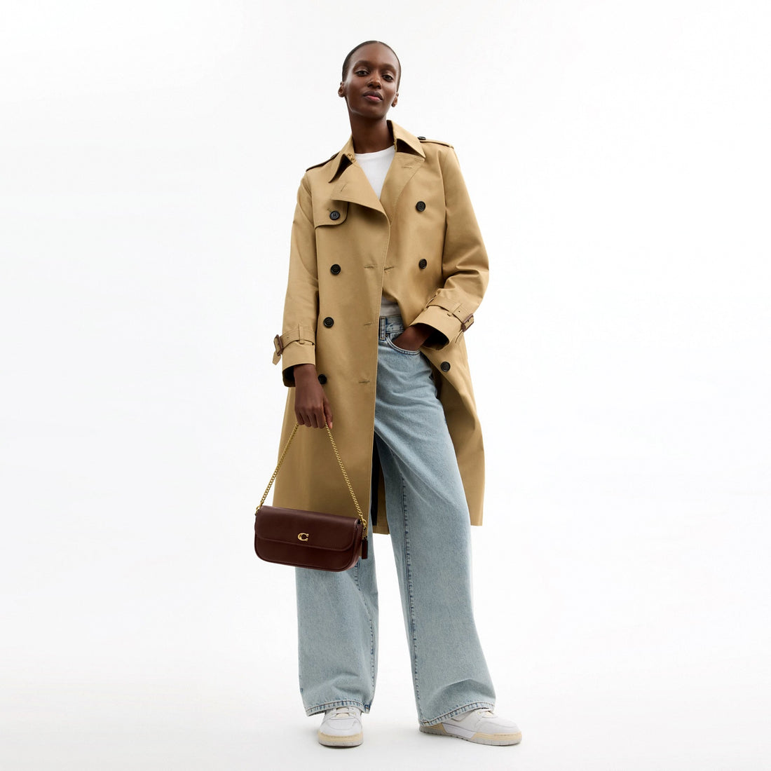 Coach Brook Flap Chain Bag - Brass/Maple