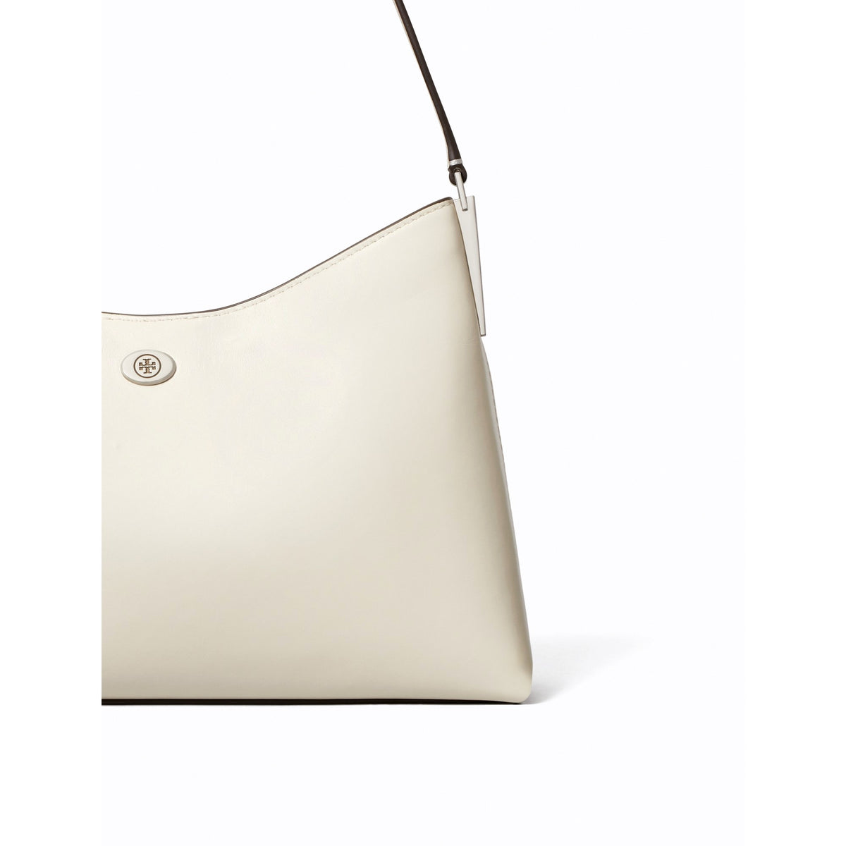 Tory Burch Small Robinson Shoulder Bag - Light Cream