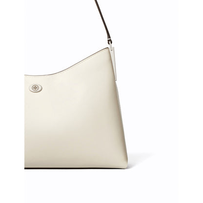 Tory Burch Small Robinson Shoulder Bag - Light Cream