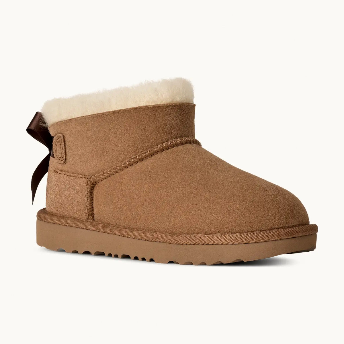UGG Kids' Ultra Mini Bailey Bow - Chestnut