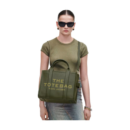 Marc Jacobs The Leather Medium Tote Bag - FOREST