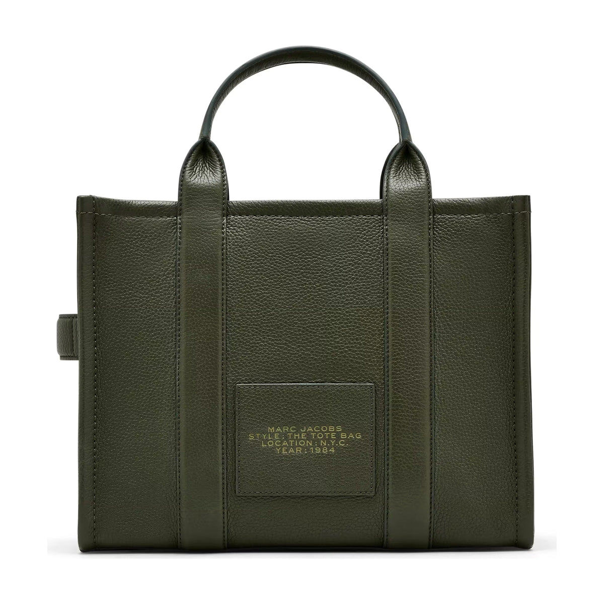 Marc Jacobs The Leather Medium Tote Bag - FOREST