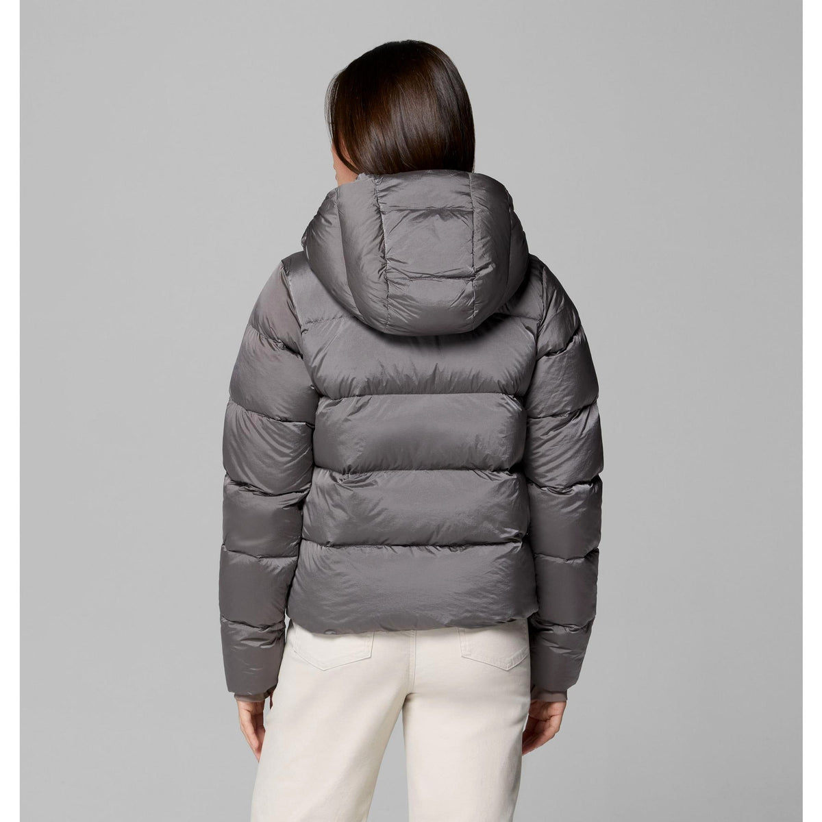 Columbia Women's Amaze Puff Hooded Jacket - Iron High Shine