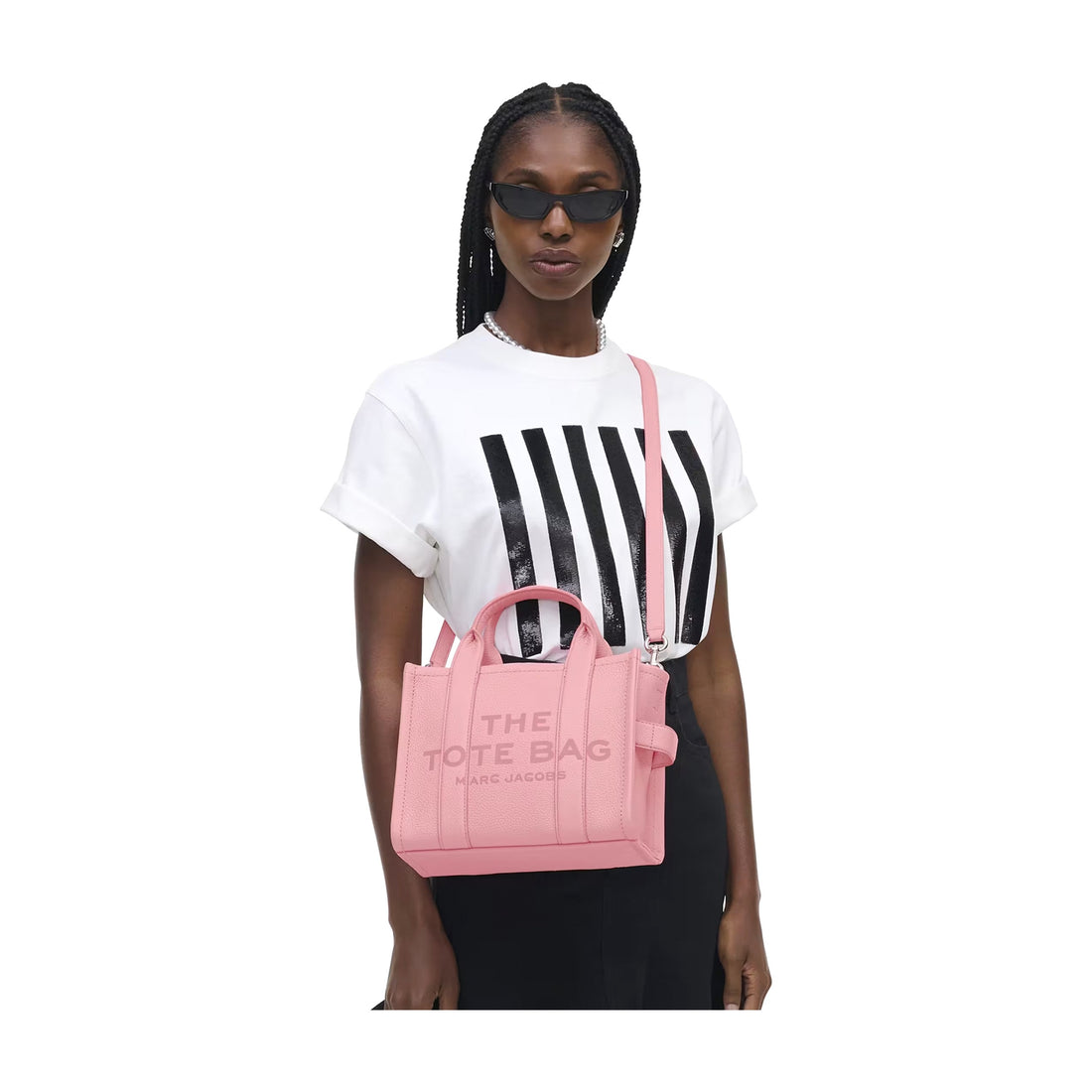 Marc Jacobs The Leather Small Tote Bag - RIBBON PINK