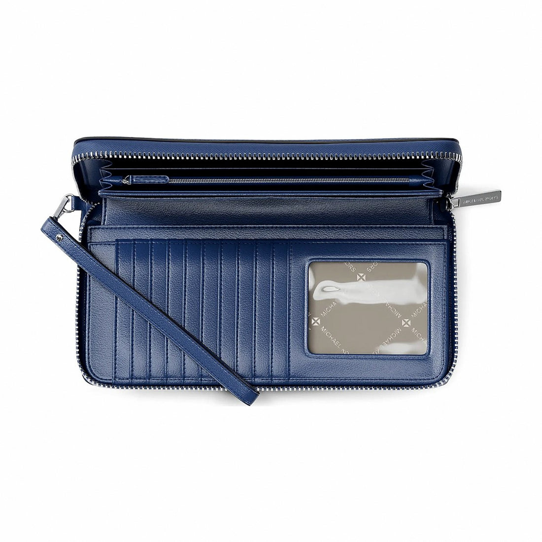 Michael Kors Large Pebbled Leather Continental Wallet - GALAXY BLUE