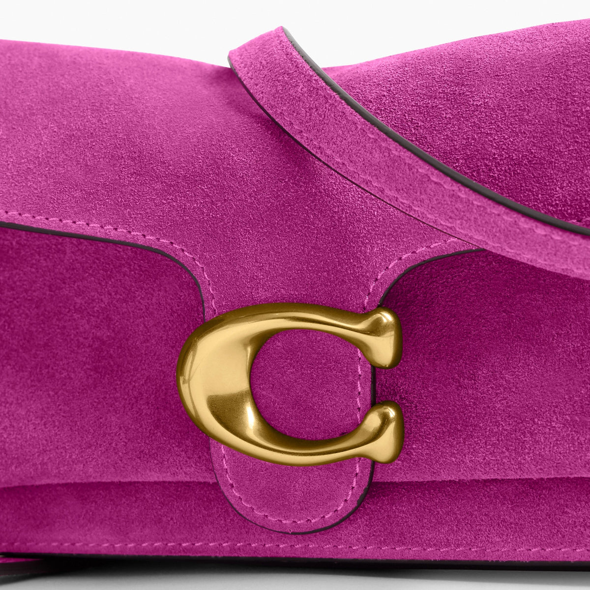 Coach Soft Tabby Shoulder Bag 20 - Brass/Magenta