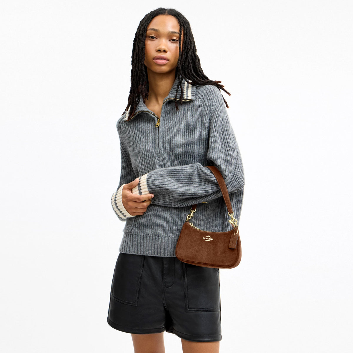 Coach Teri Mini Crossbody Bag - Gold/Warm Brown