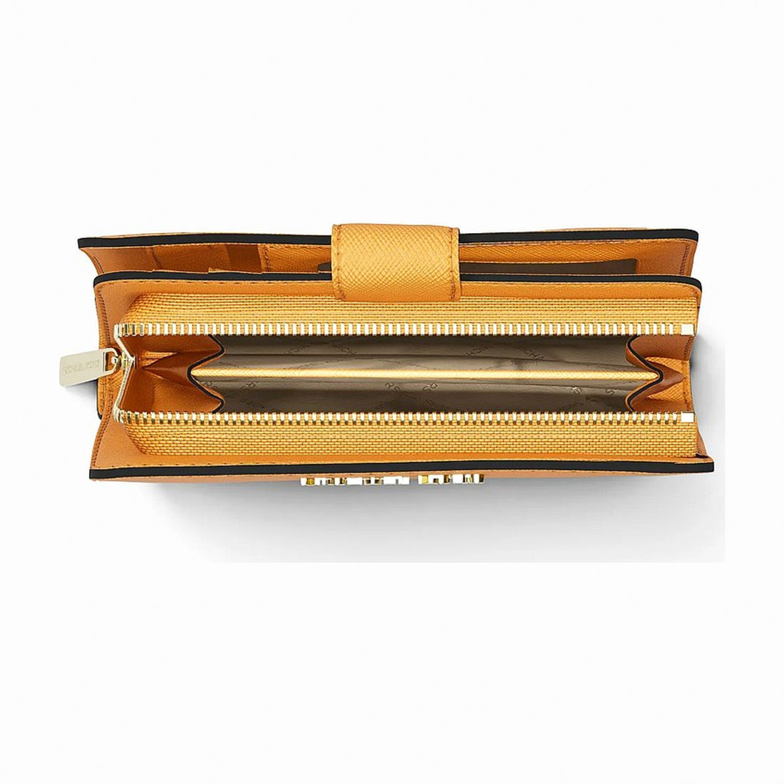 Michael Kors Medium Crossgrain Leather Wallet - RADIANT ORANGE