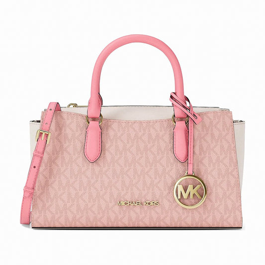 Michael Kors Arden Small Color-Block Signature Logo Messenger Bag - PWD BLSH MLT