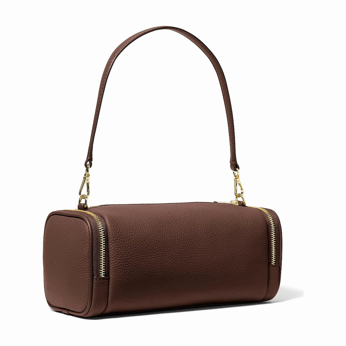 Michael Kors Jet Set Travel Small Pebbled Leather Convertible Crossbody Bag - NUTMEG