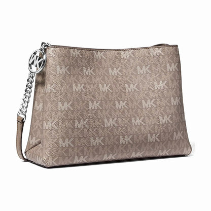 Michael Kors Christina Small Signature Logo Crossbody Bag - MUSHROOM