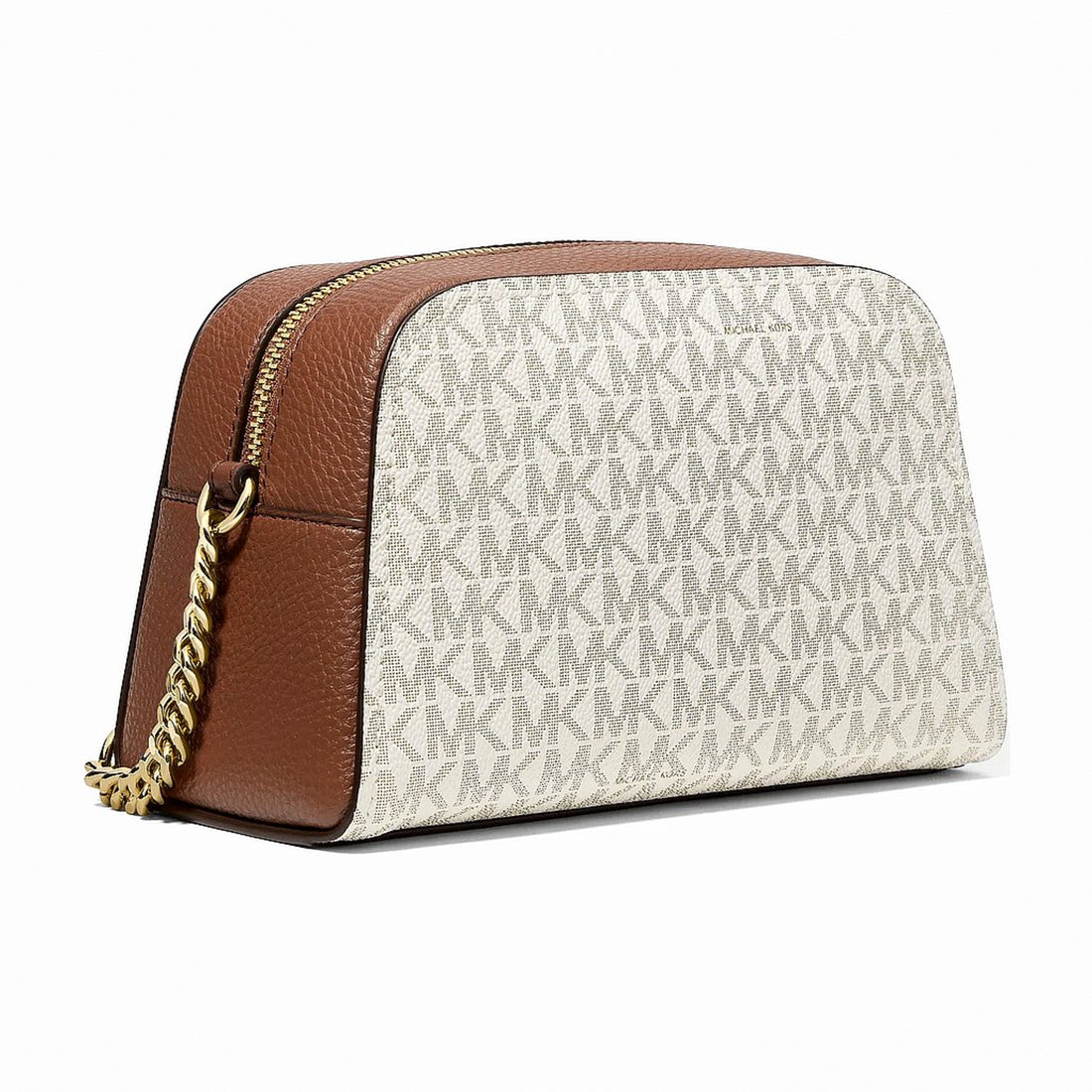 Michael Kors Ashton Extra-Small Signature Logo Camera Crossbody Bag - VANILLA