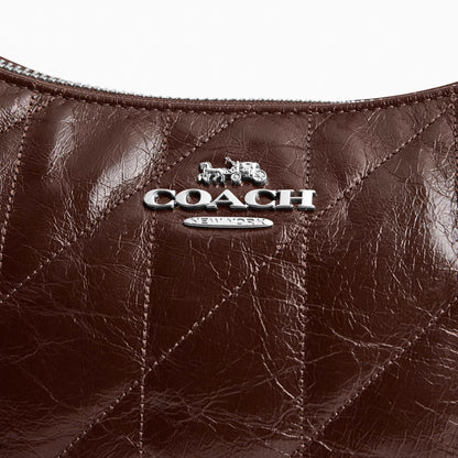 Coach Teri Shoulder Bag With Quilting - Silver/Maple