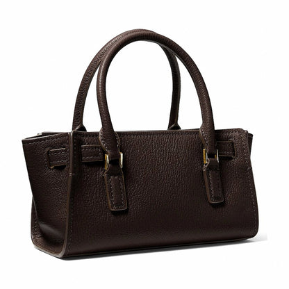 Michael Kors Hamilton Extra-Small Leather Crossbody Bag - CHOCOLATE