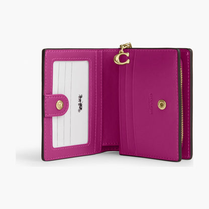 Coach Snap Wallet - Gold/Magenta