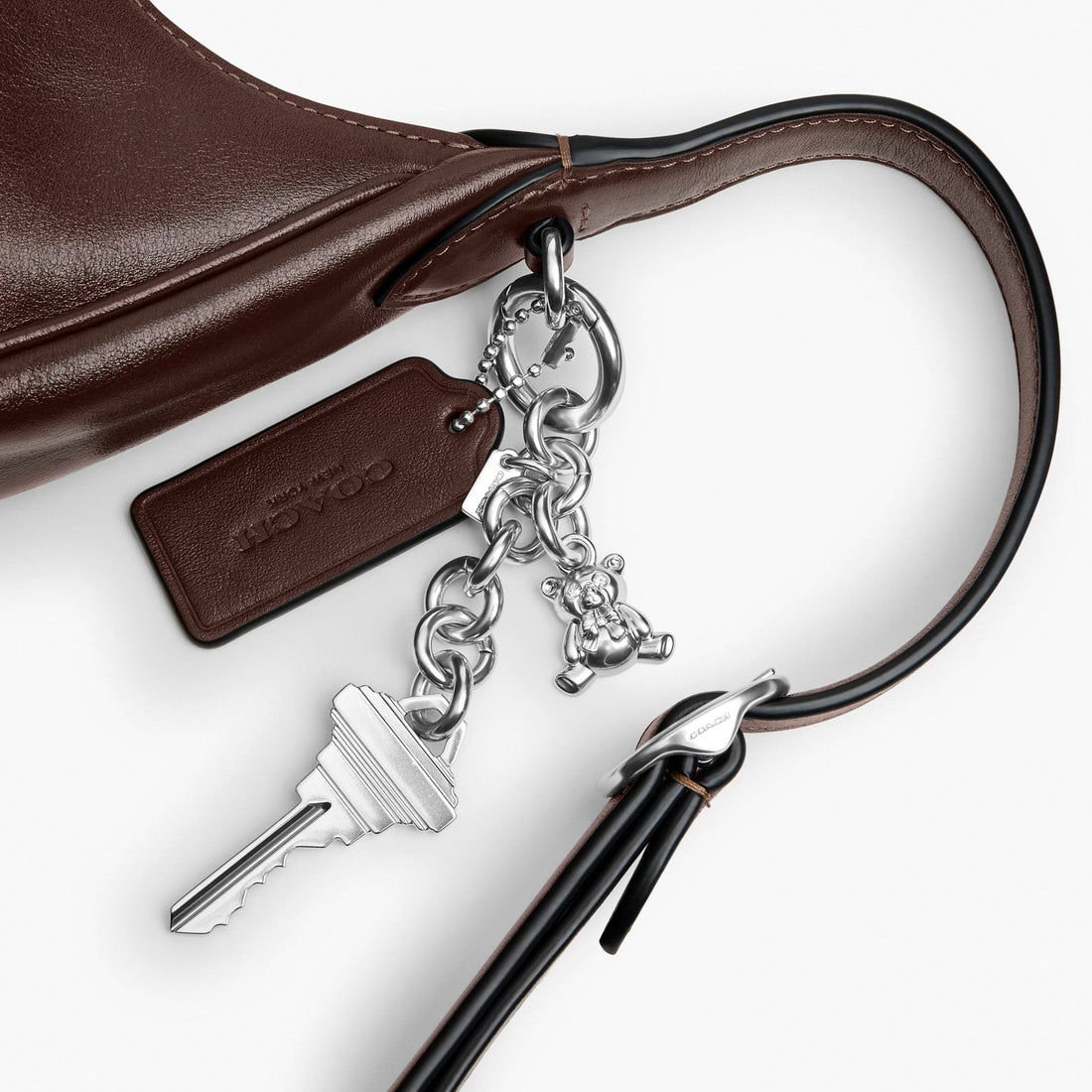 Coach Emily Shoulder Bag - Silver/Maple