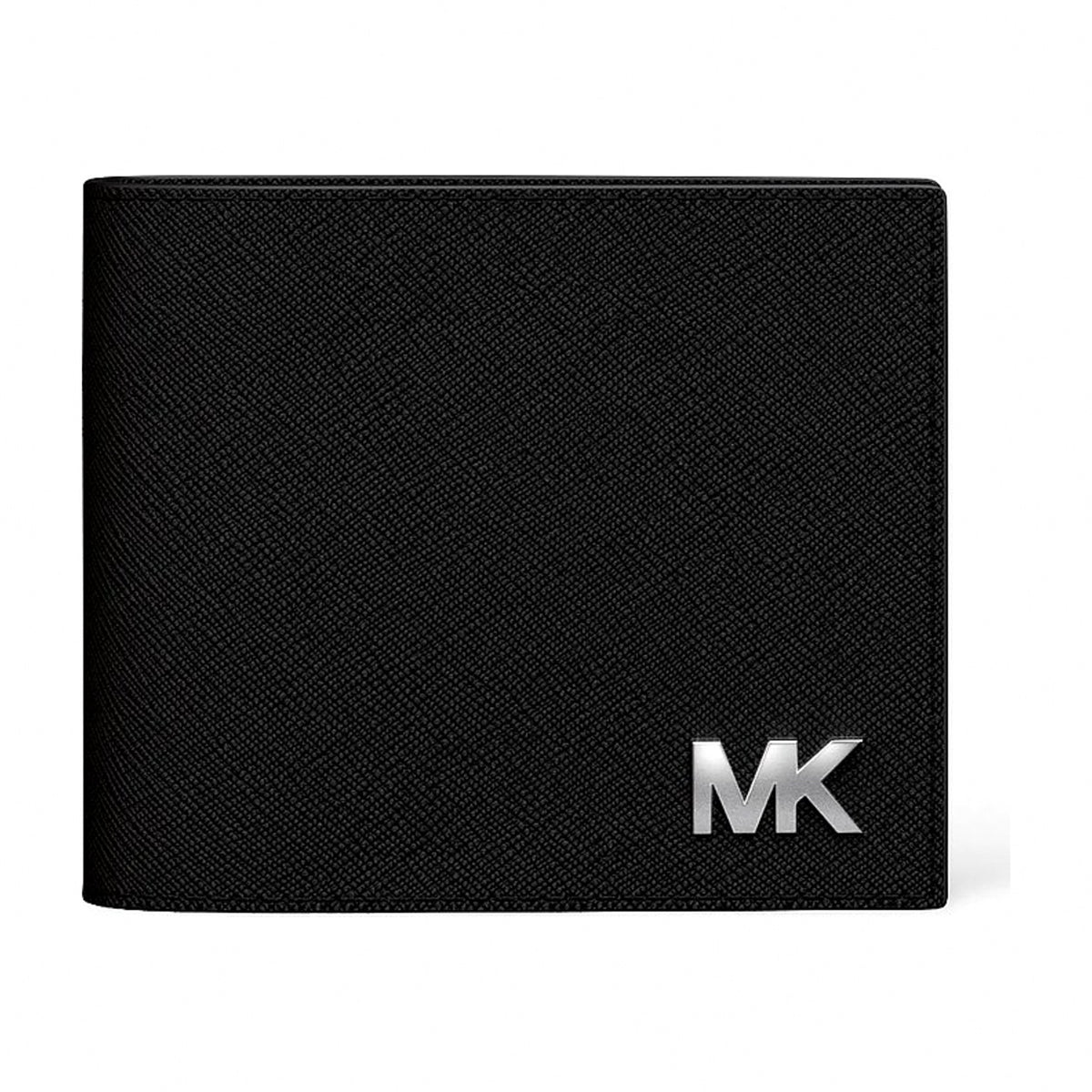 Michael Kors Cooper Saffiano Leather Billfold Wallet With Passcase - BLACK