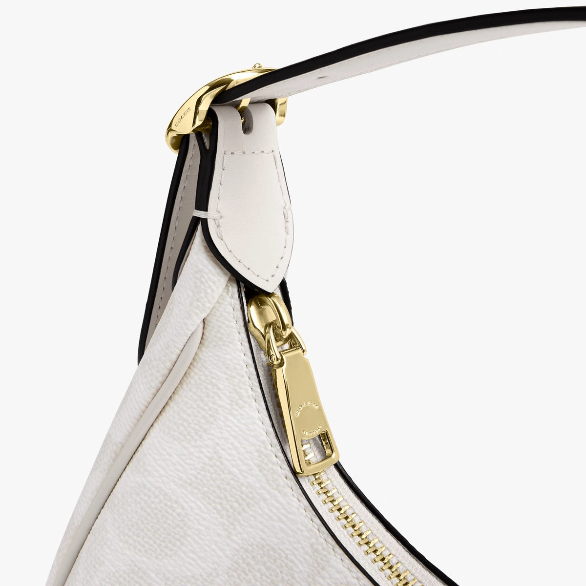 Coach Emily Shoulder Bag In Signature Canvas - Gold/White/Chalk