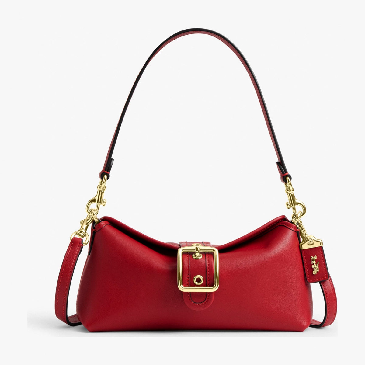 Coach Abbie Shoulder Bag - Gold/Poppy