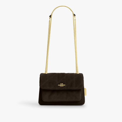 Coach Elodie Crossbody Bag 18 With Quilting - Im/Ebony