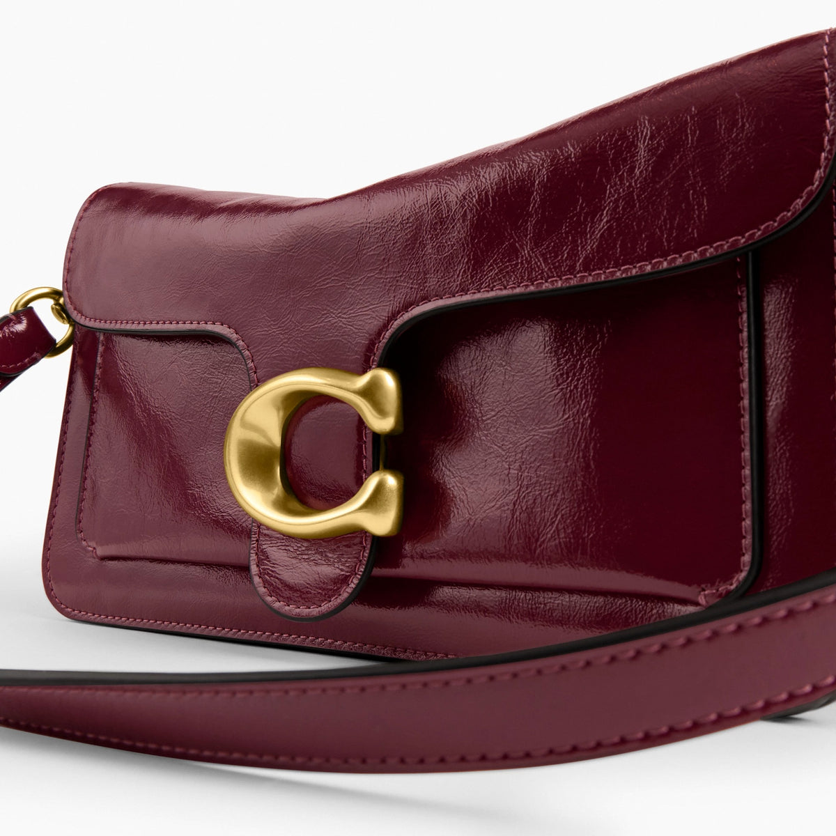 Coach Tabby Shoulder Bag 26 - Brass/Dark Cherry