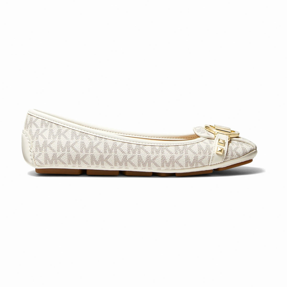 Michael Kors Fulton Studded Logo Moccasin - VANILLA