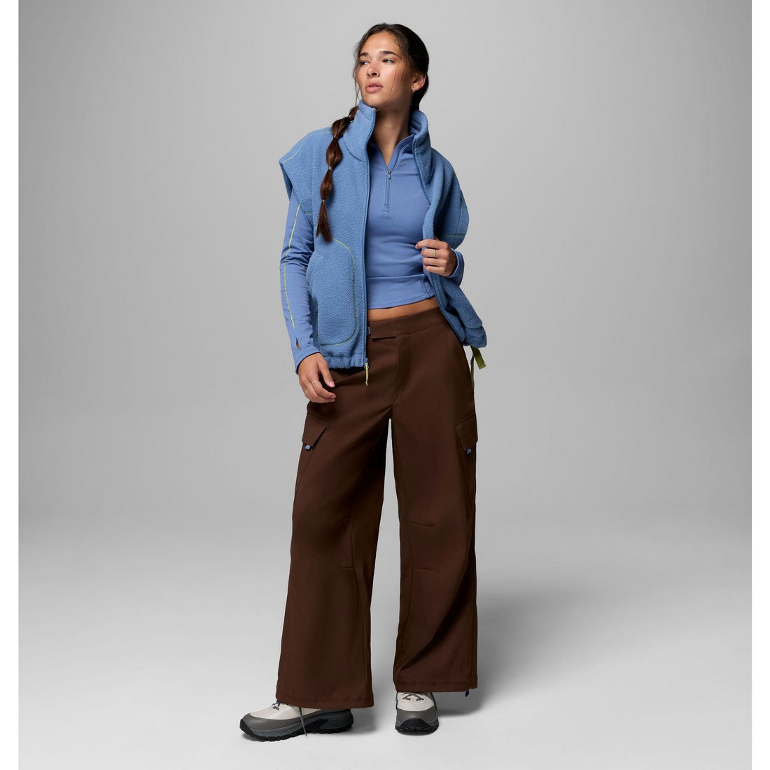 Columbia Women's Misty Moondrift MTR Fleece Relaxed Vest - Bluestone