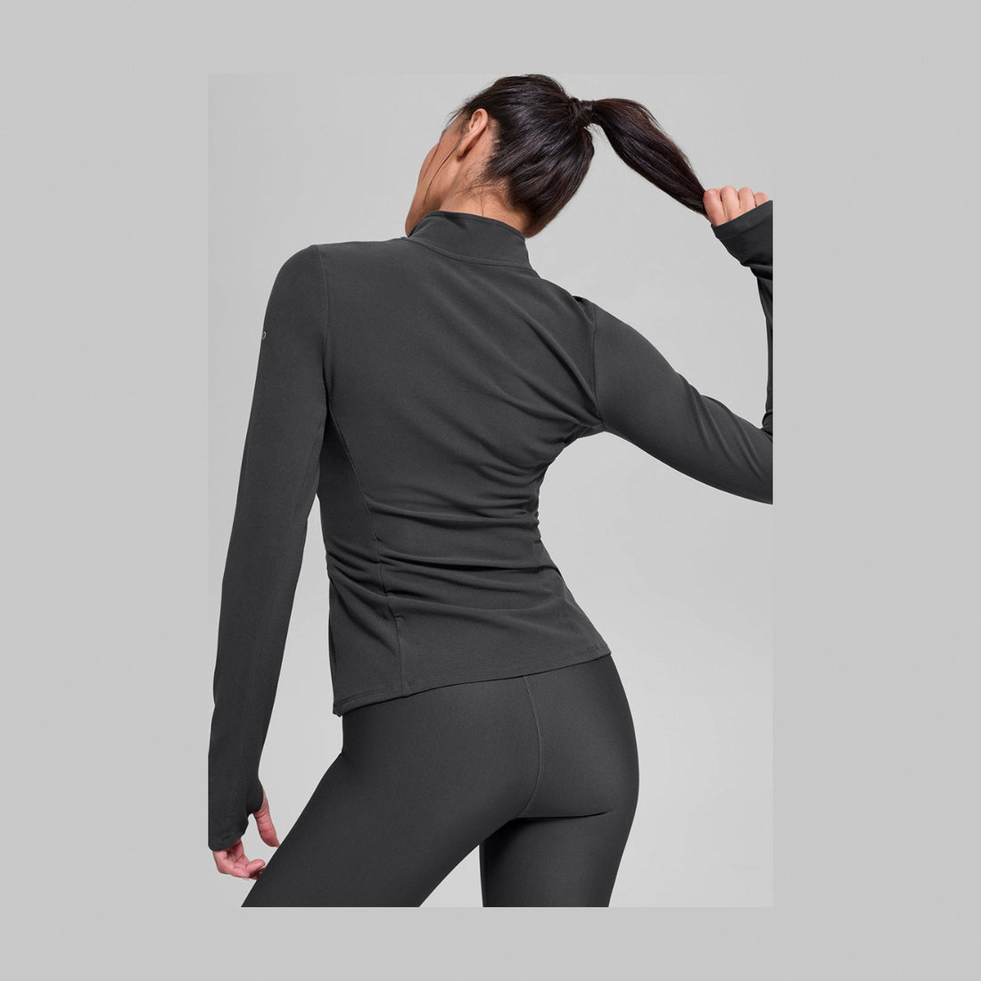 Alo Yoga Alosoft 1/2 Zip Rapid Pullover - Anthracite