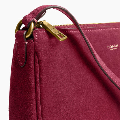Coach Plaza Bag - Brass/Dark Fuchsia