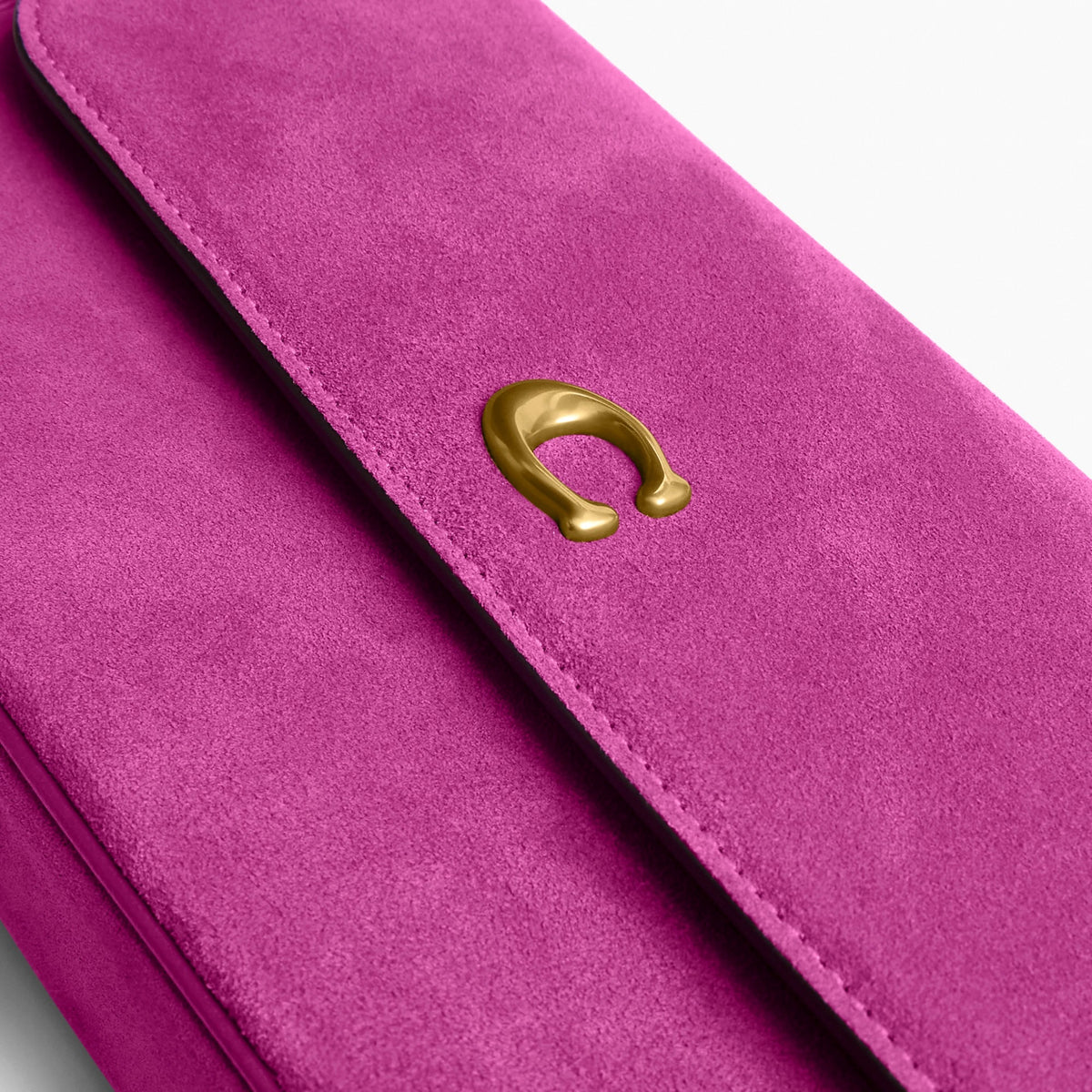 Coach Brook Flap Chain Bag - Brass/Magenta